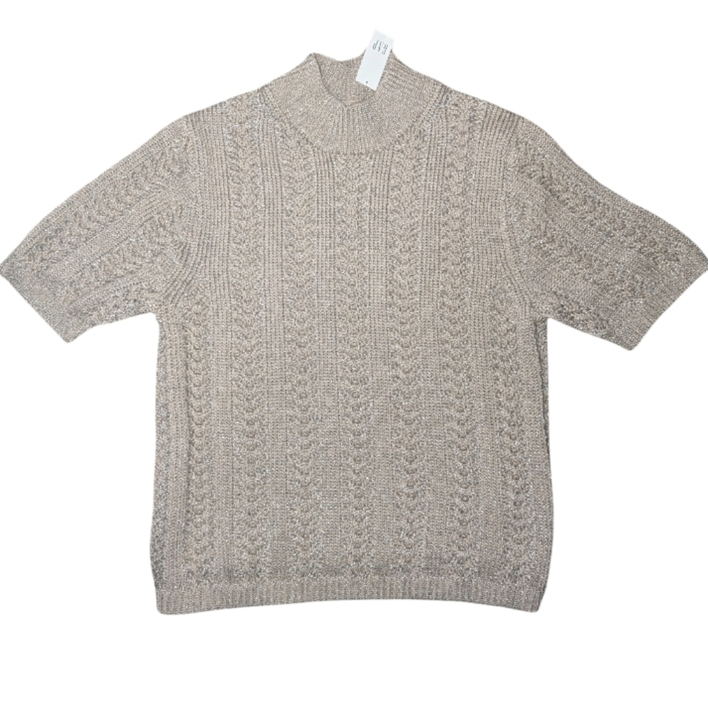 Pointelle Mockneck Sweater - Picture 3 of 7